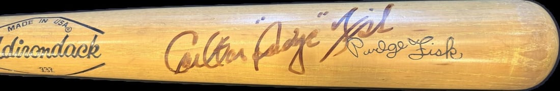 Adirondack store model bat signed by Carlton Fisk Pudge Beckett LOA (1 of 1)