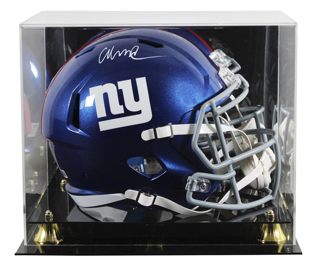 Abdul Carter Signed New York Giants Full Size Helmet with Beckett Authentication: Abdul Carter Signed New York Giants Full Size Helmet with Beckett Authentication This autographed Riddell full-size Speed replica helmet is personally signed by Abdul Carter of the New York Giants. It