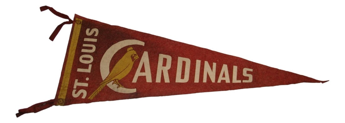 29 Inch St. Louis Cardinals Baseball Pennant Original 1930 Vintage (1 of 4)