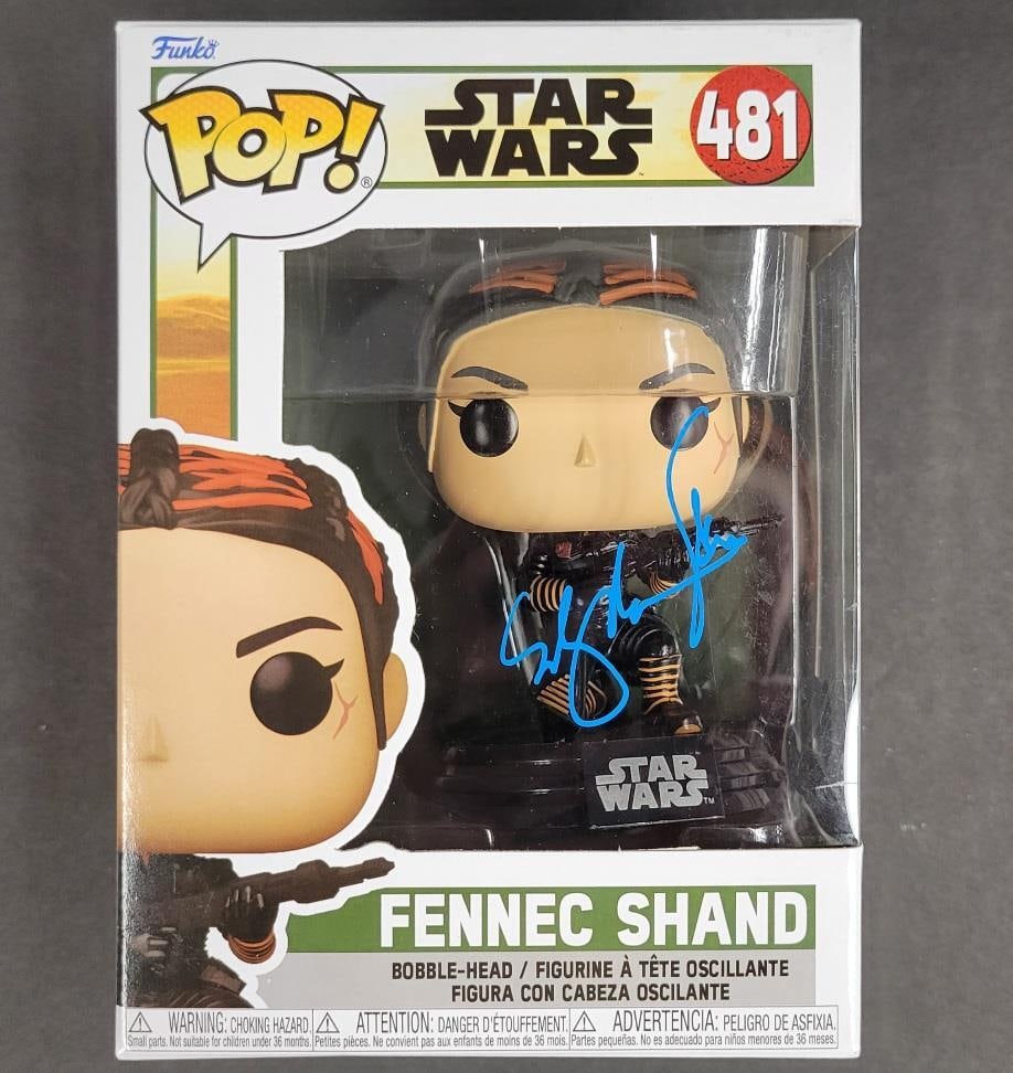 Ming-Na Wen Signed Fennec Shand Funko Pop Star Wars Beckett Authenticated: Ming-Na Wen Signed Fennec Shand Funko Pop Star Wars Beckett Authenticated This is a signed Funko Pop figure of Fennec Shand from the popular series The Mandalorian. The autograph is authenticated by B