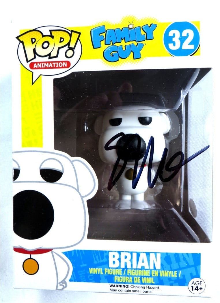 Funko POP Family Guy Brian Figure Signed by Seth MacFarlane JSA (1 of 3)
