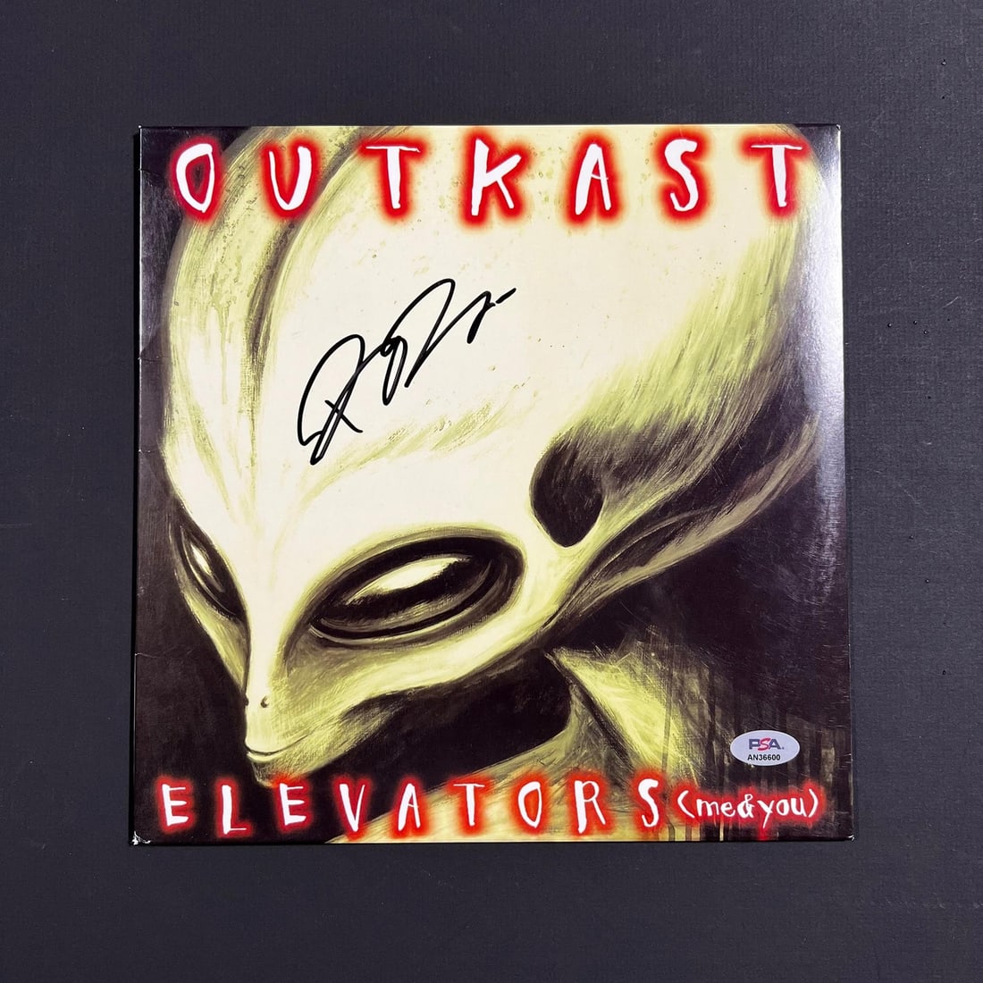 Big Boi Autographed Elevators Vinyl Insert PSA/DNA Outkast Collectible (1 of 3)