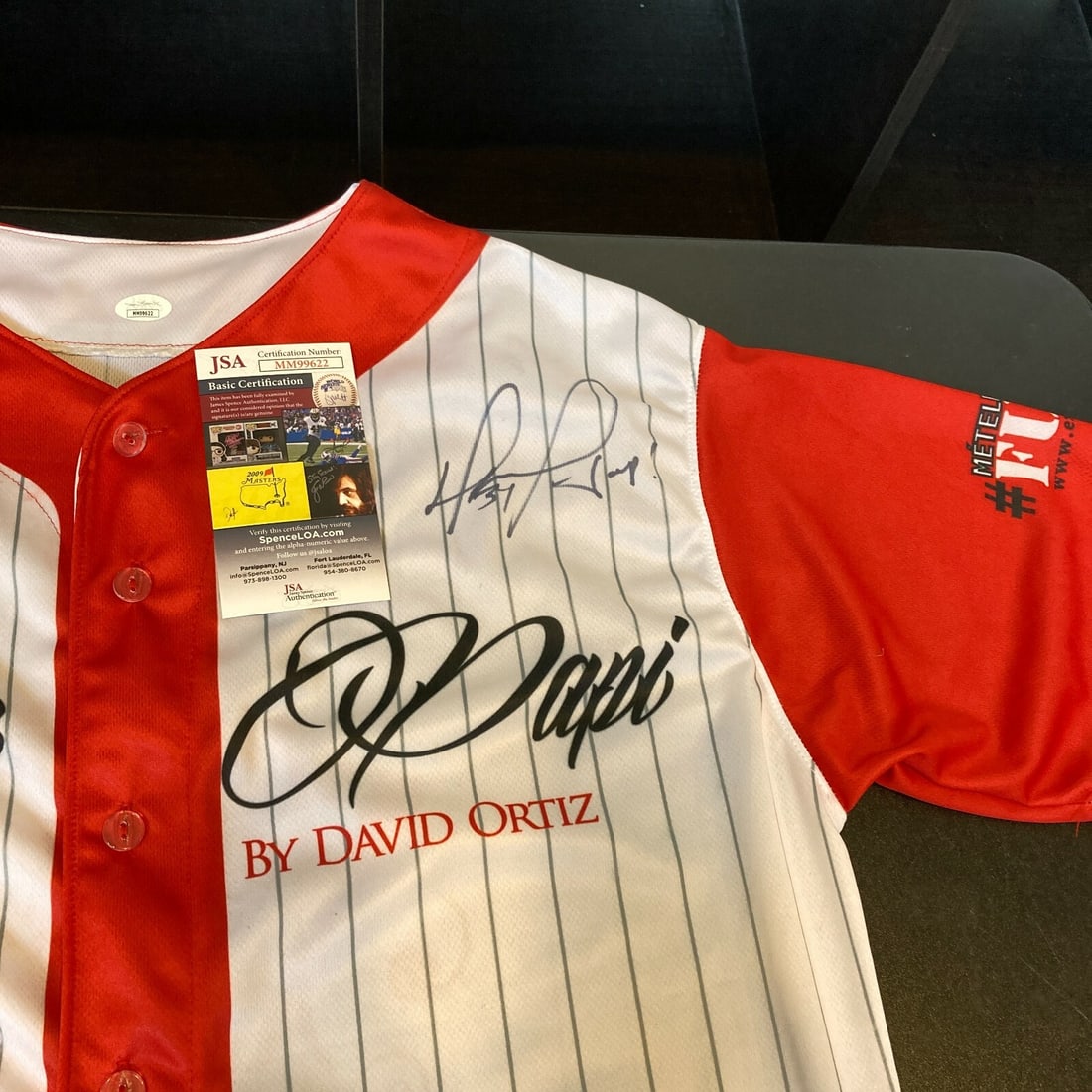 Authentic signed David Ortiz Big Papi jersey with JSA COA (1 of 8)