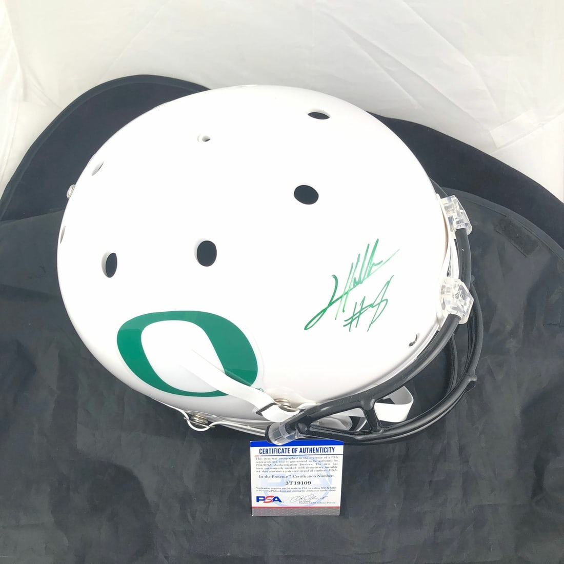 PSA DNA authenticated Jevon Holland full size football helmet (1 of 3)