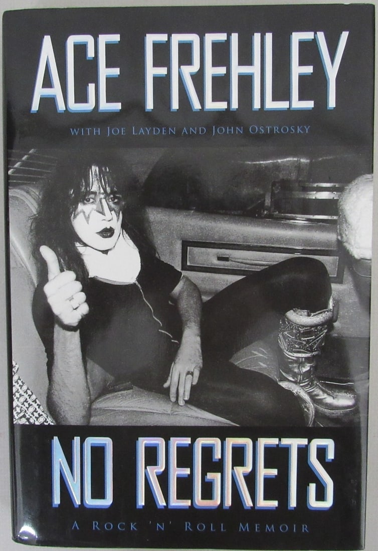 No Regrets Book Signed by Ace Frehley of Kiss with JSA Authentication (1 of 5)