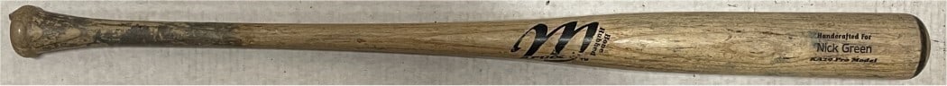 Game Used Los Angeles Dodgers Nick Green Marucci Pro Baseball Bat (1 of 5)
