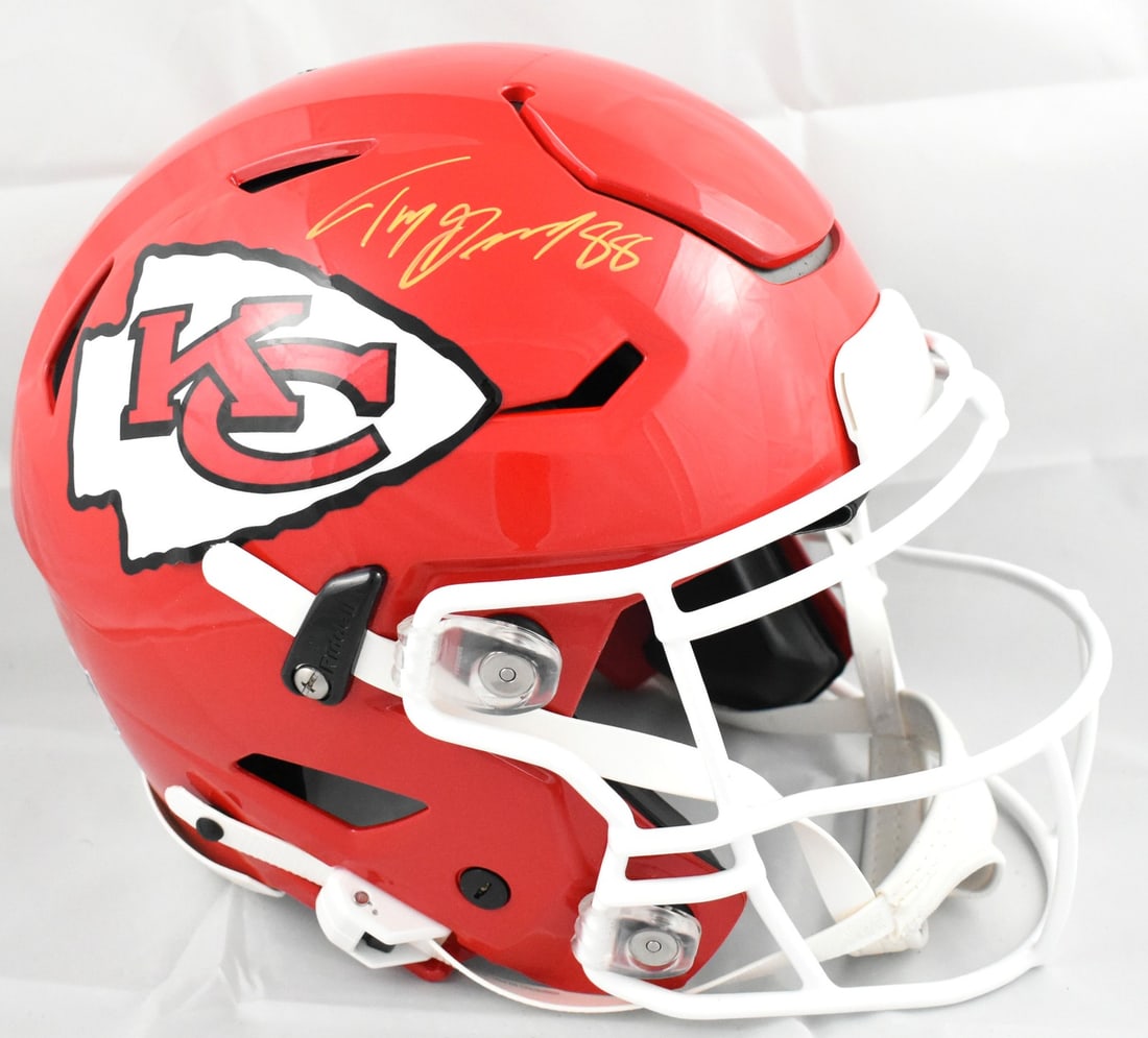 Beckett Holo Signed Kansas City Chiefs Speedflex Helmet Tony Gonzalez (1 of 6)