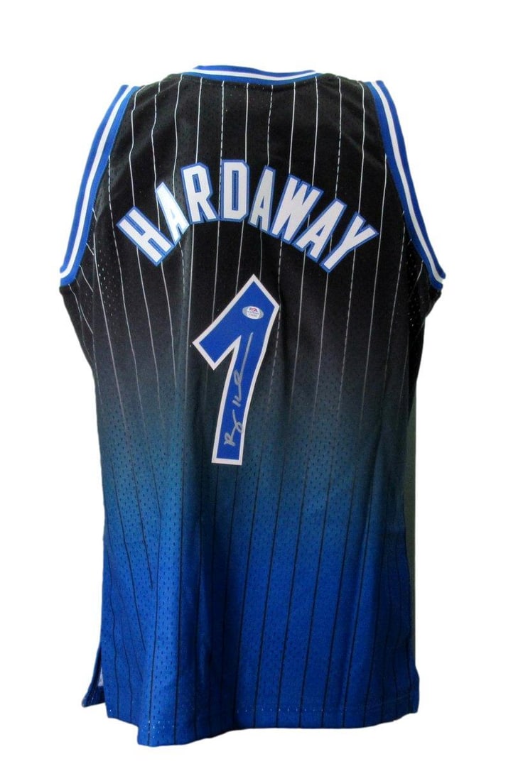 Anfernee Hardaway Autographed Mitchell & Ness Jersey Orlando Magic PSA/DNA: Anfernee Hardaway Autographed Mitchell & Ness Jersey Orlando Magic PSA/DNA Celebrate the legacy of basketball legend Anfernee Hardaway with this authentic Mitchell & Ness Hardwood Classics jersey. Thi