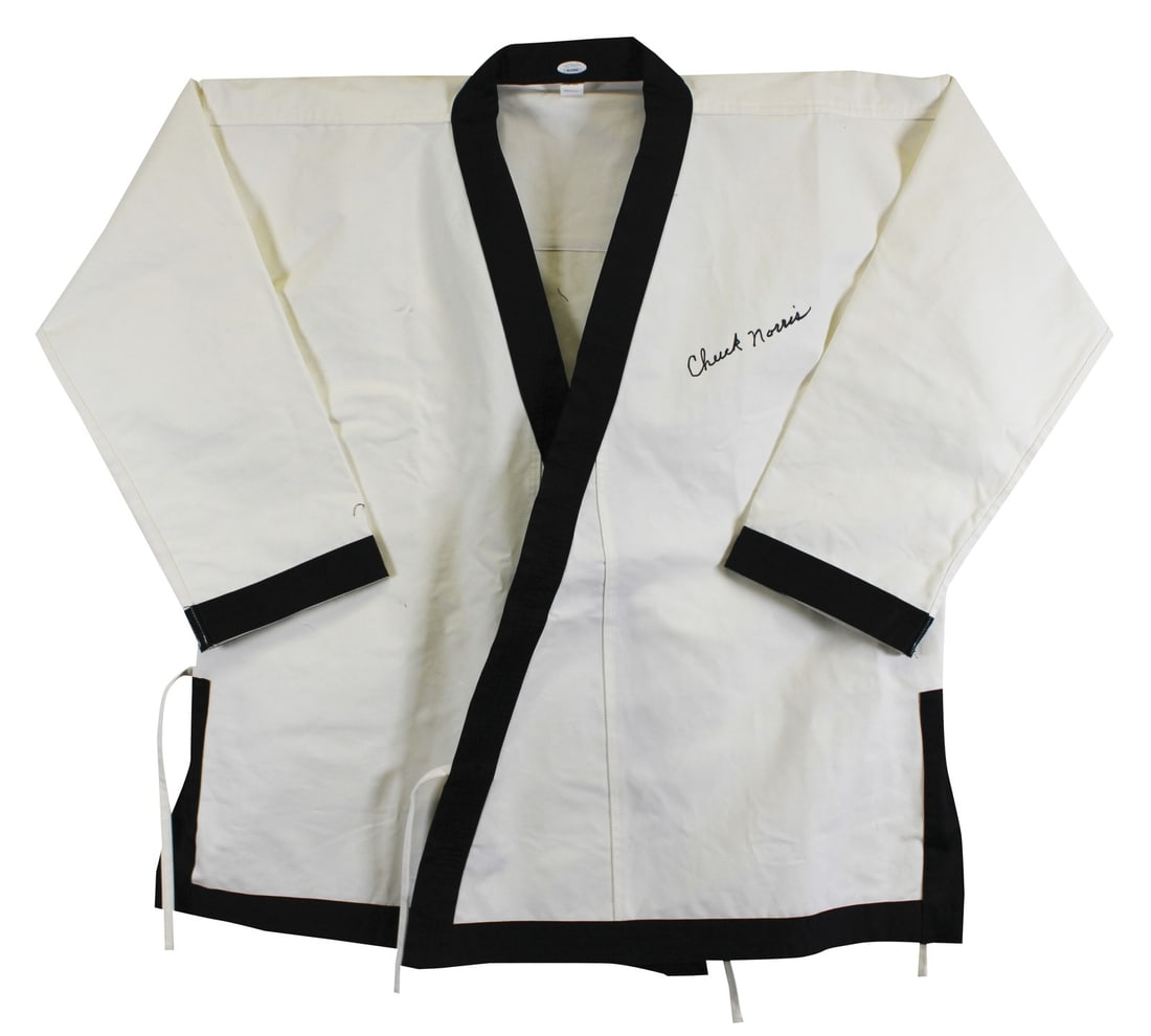 Chuck Norris signed white karate gi JSA authenticated (1 of 4)