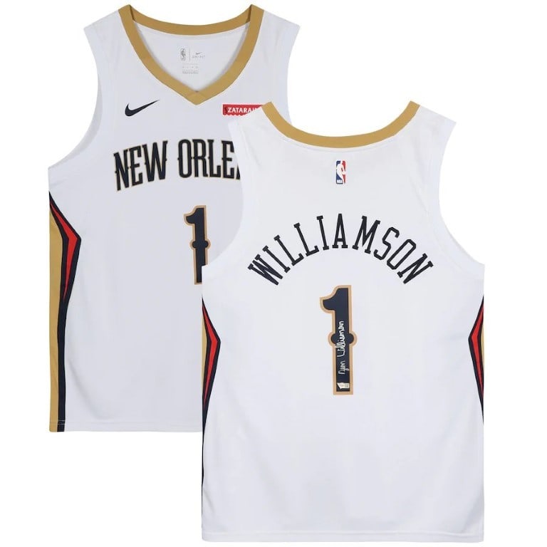 Zion Williamson Signed NBA Nike Swingman Jersey New Orleans Pelicans COA: Zion Williamson Signed NBA Nike Swingman Jersey New Orleans Pelicans COA This authentic NBA Nike Swingman jersey features the signature of Zion Williamson, a standout player for the New Orleans Pelica