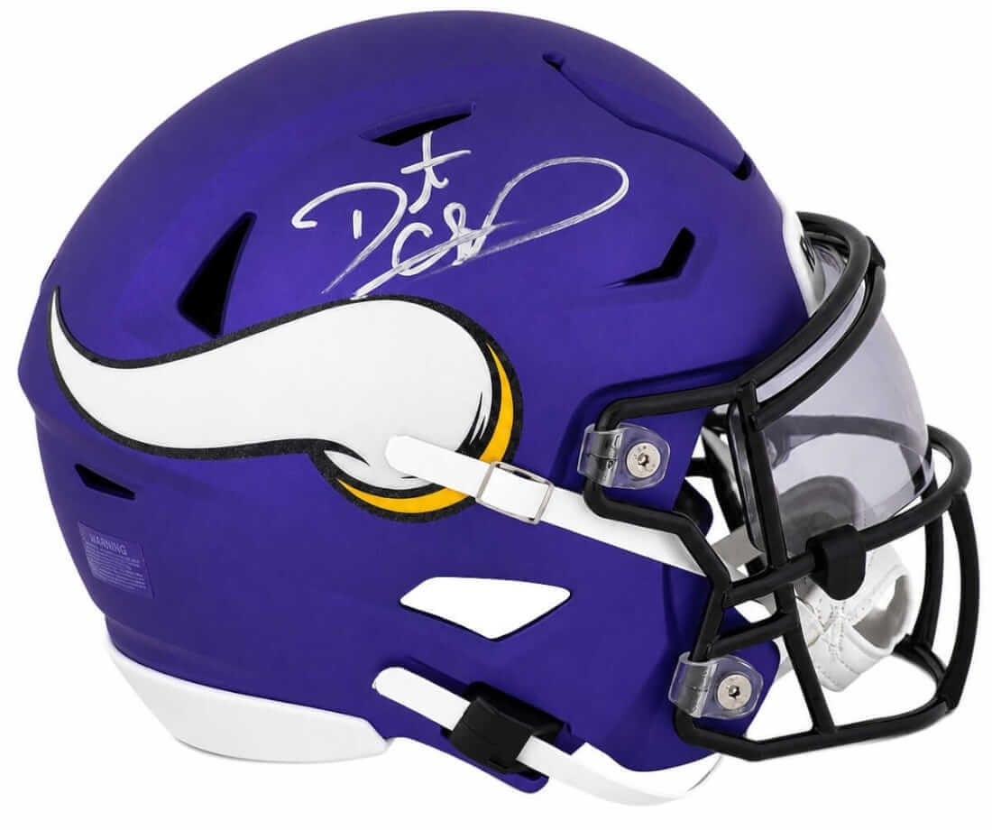 Riddell SpeedFlex MIDI Vikings Helmet Signed by Daunte Culpepper (1 of 1)