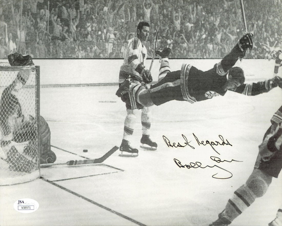 Bobby Orr signed 7.5x11 photo Best Regards inscription JSA authenticated (1 of 1)
