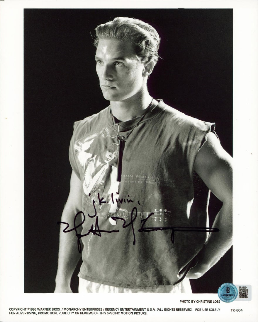 Beckett authenticated 8x10 signed photo of Matthew McConaughey J.K. Livin (1 of 1)