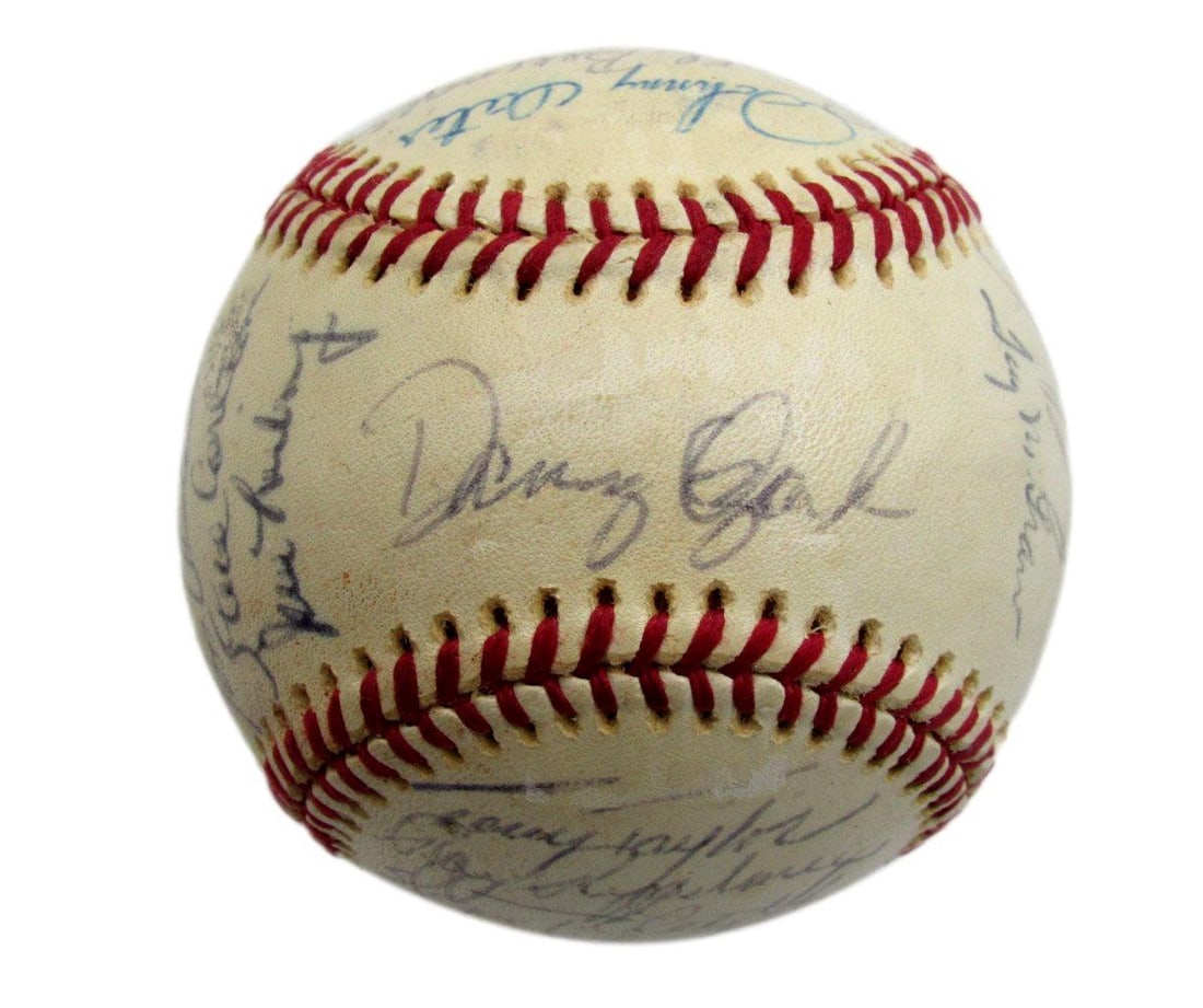 1977 Philadelphia Phillies Team Signed ONL Baseball with 25 Autographs (1 of 6)