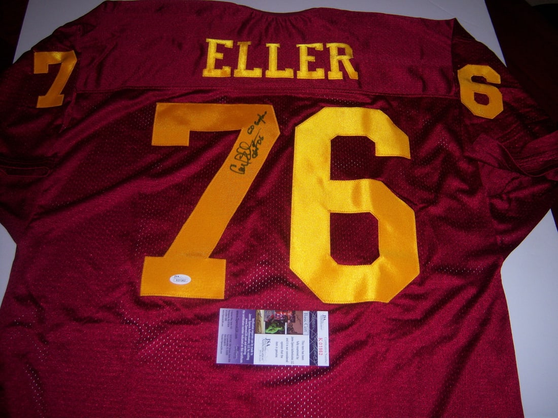 Signed Carl Eller Football Jersey With JSA COA Minnesota Gophers CHOF 06: Signed Carl Eller Football Jersey With JSA COA Minnesota Gophers CHOF 06 This is a signed Minnesota Gophers jersey autographed by Carl Eller. The jersey includes the inscription "CHOF 06" and "Go Goph
