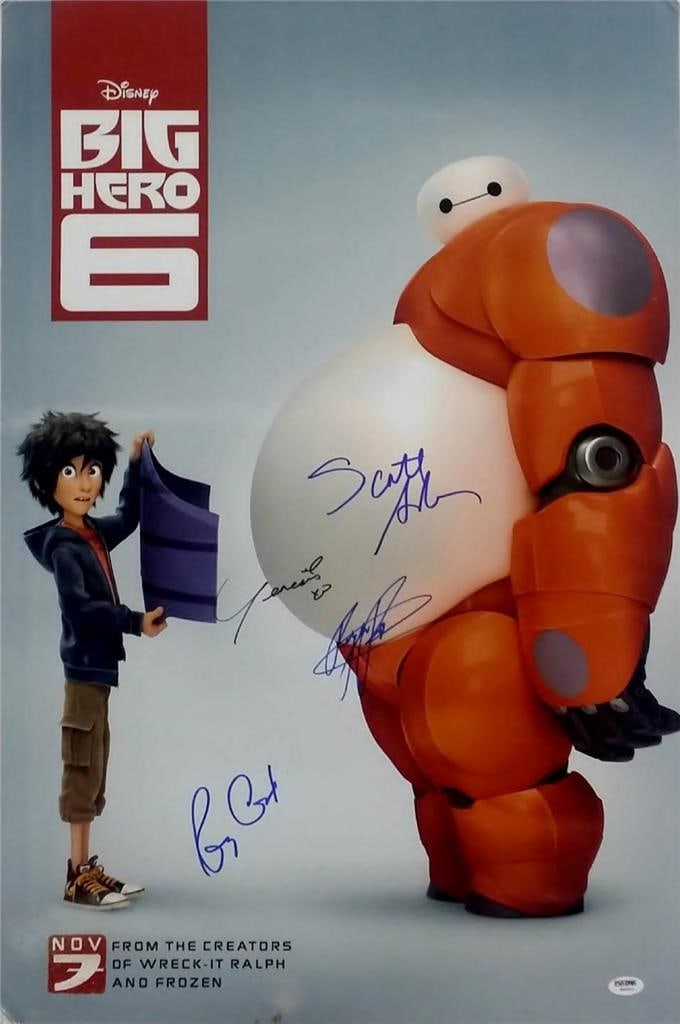 Big Hero 6 20x30 Photograph Signed by Adsit Potter Rodriguez with PSA LOA (1 of 1)