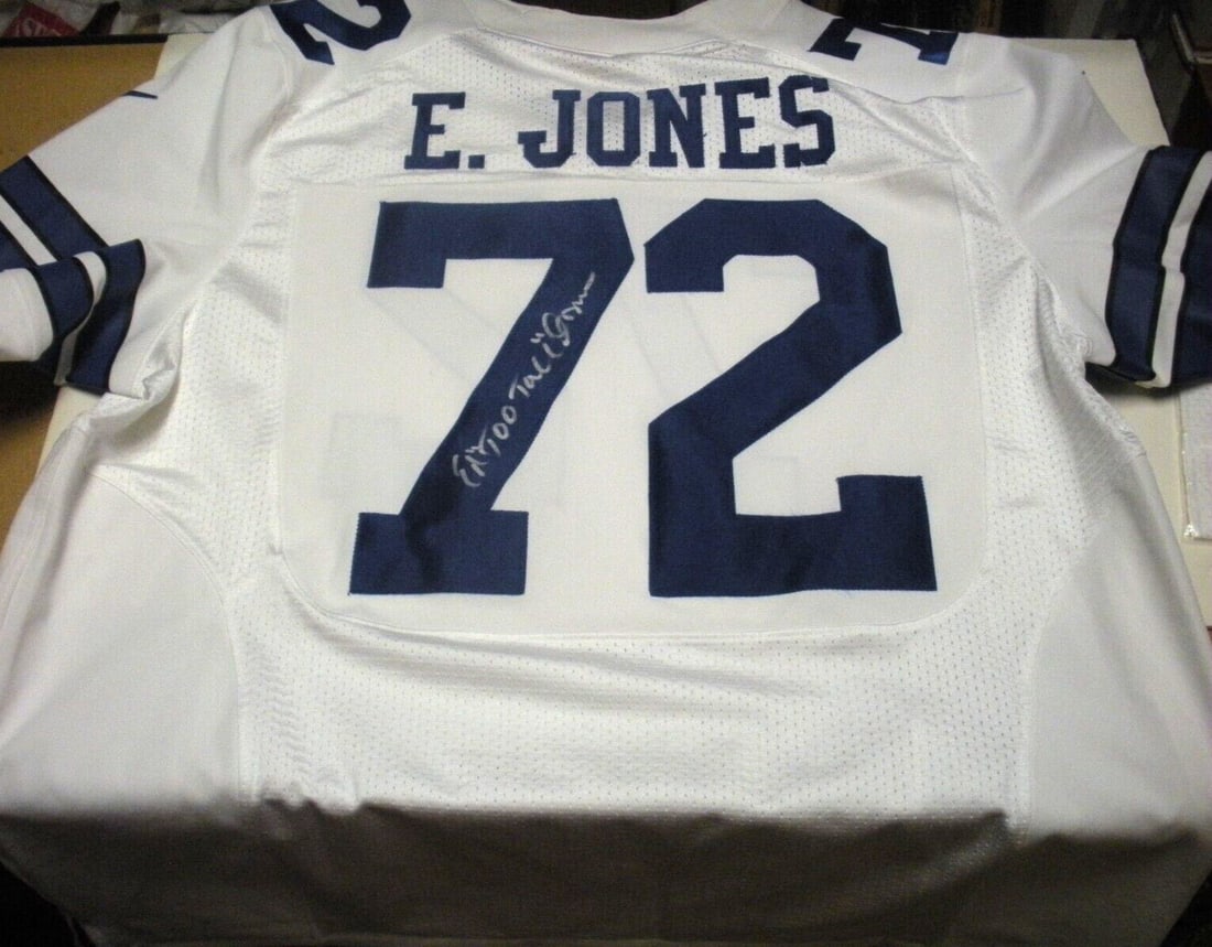 Signed Nike Dallas Cowboys Jersey Ed Too Tall Jones With Certificate Of Authenticity (1 of 2)
