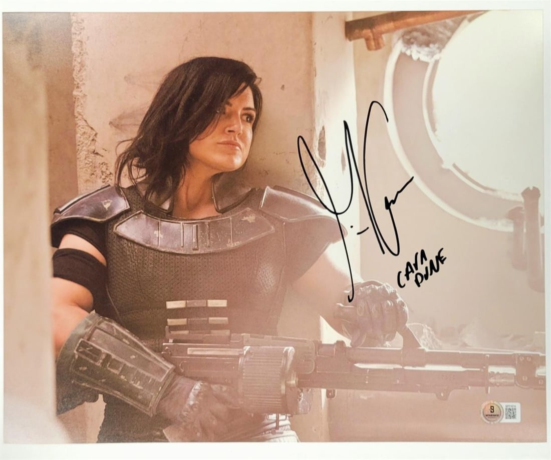 11x14 Mandalorian Gina Carano Cara Dune Signed Photo with Beckett COA (1 of 3)