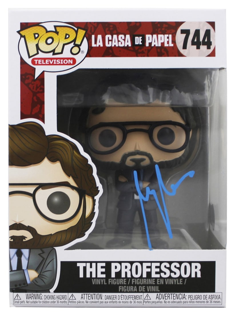 Alvaro Morte Signed La Casa De Papel The Professor #744 Funko Pop BAS Authenticated: Alvaro Morte Signed La Casa De Papel The Professor #744 Funko Pop BAS Authenticated This original La Casa De Papel The Professor #744 Funko Pop Vinyl Figure has been personally signed by Alvaro Morte,
