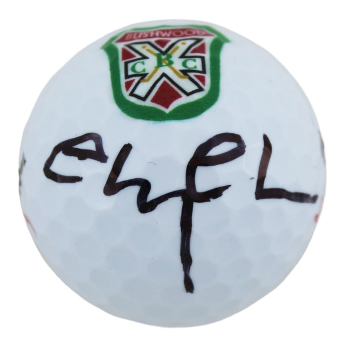 Chevy Chase Signed Bushwood Golf Ball Caddyshack BAS Witnessed: Chevy Chase Signed Bushwood Golf Ball Caddyshack BAS Witnessed This authentic Wilson Bushwood Country Club logo golf ball has been personally signed by Chevy Chase, the iconic star of Caddyshack. The 