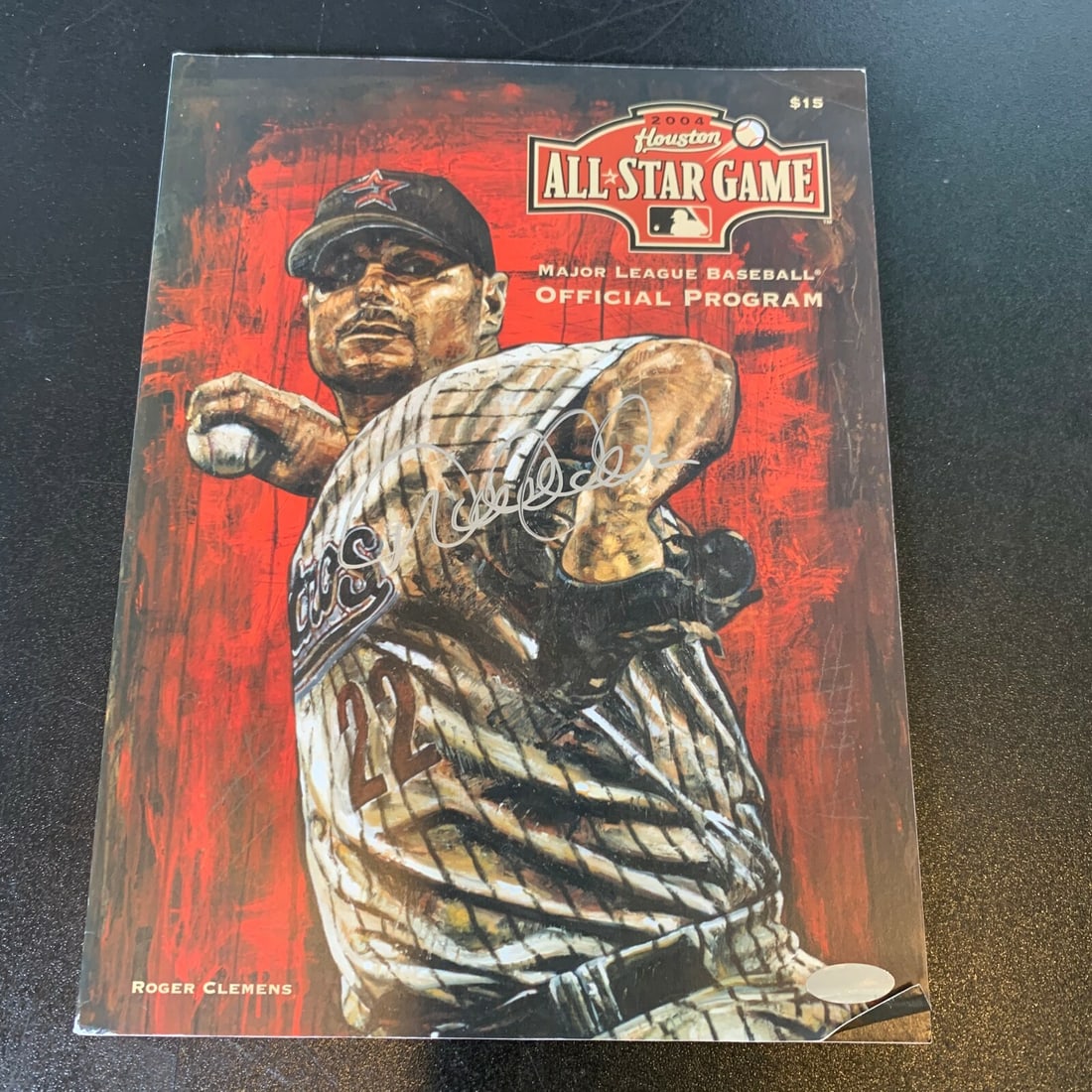 Derek Jeter 2004 MLB All Star Game Program Steiner COA - 2