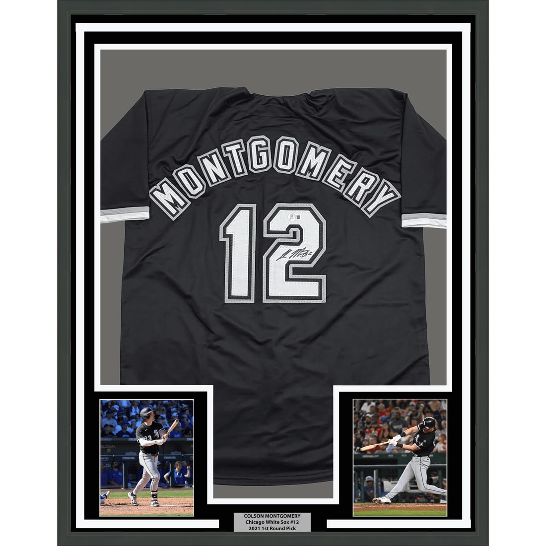 Colson Montgomery signed framed Chicago White Sox jersey Beckett COA 35x39 (1 of 2)