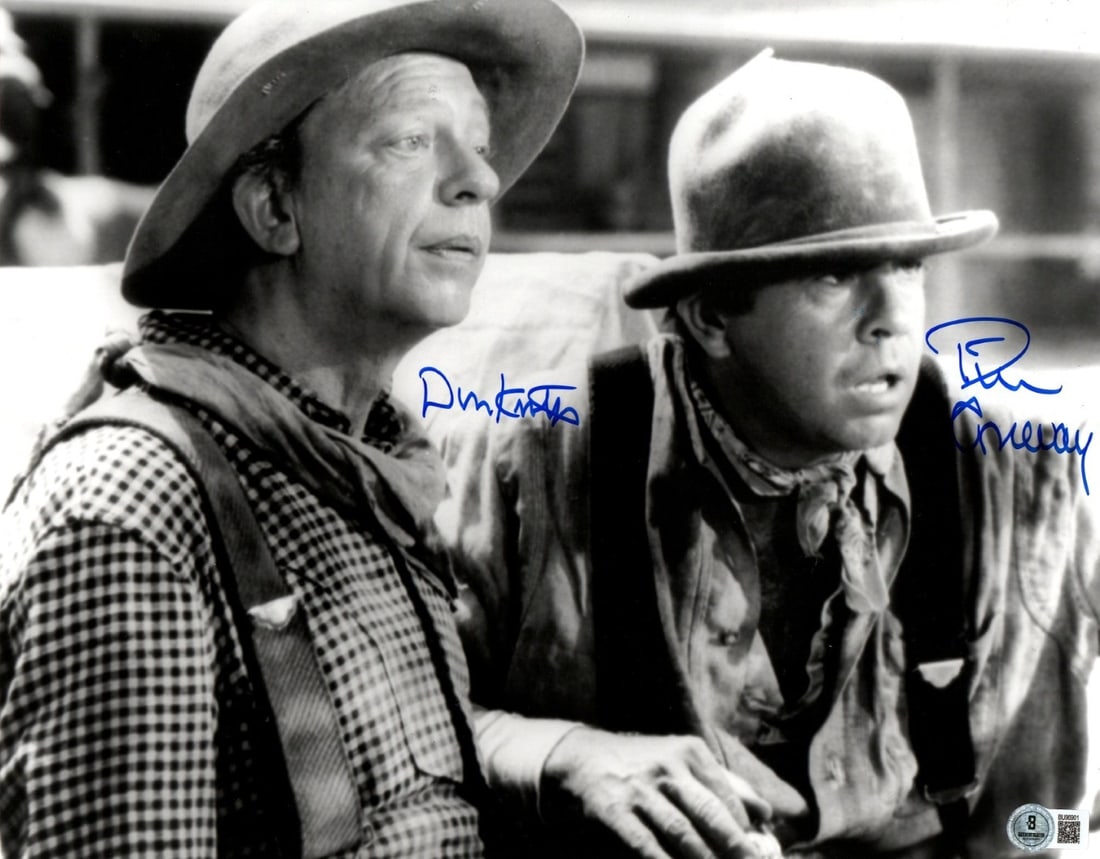 11x14 Photograph Signed by Don Knotts Tim Conway Beckett Authenticated: 11x14 Photograph Signed by Don Knotts Tim Conway Beckett Authenticated This 11x14 photograph from the film "The Apple Dumpling Gang" features authentic signatures from both Don Knotts and Tim Conway. 