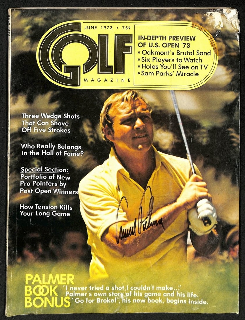 Arnold Palmer Autographed June 1973 Golf Magazine JSA Certified (1 of 5)