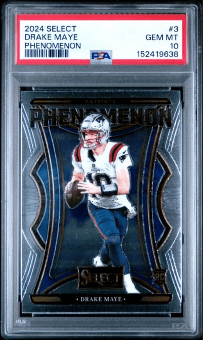 PSA 10 Drake Maye 2024 Panini Select Phenomenon Rookie Card #3 (1 of 2)