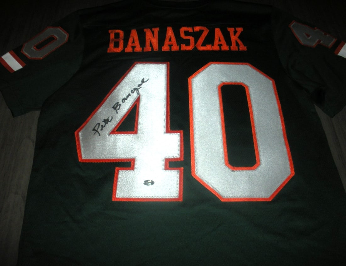 Signed Adidas Miami Canes Jersey Pete Banaszak With Beckett Authentication (1 of 3)