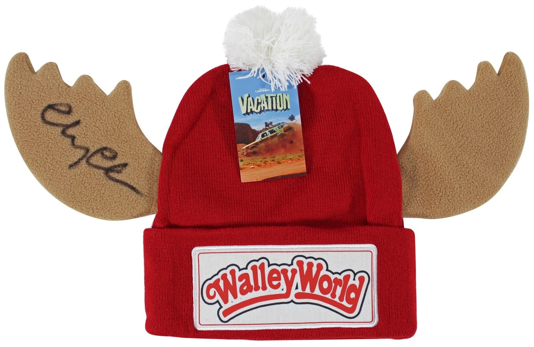 Wally World Beanie Hat Signed by Chevy Chase Beckett COA BAS Witness (1 of 10)