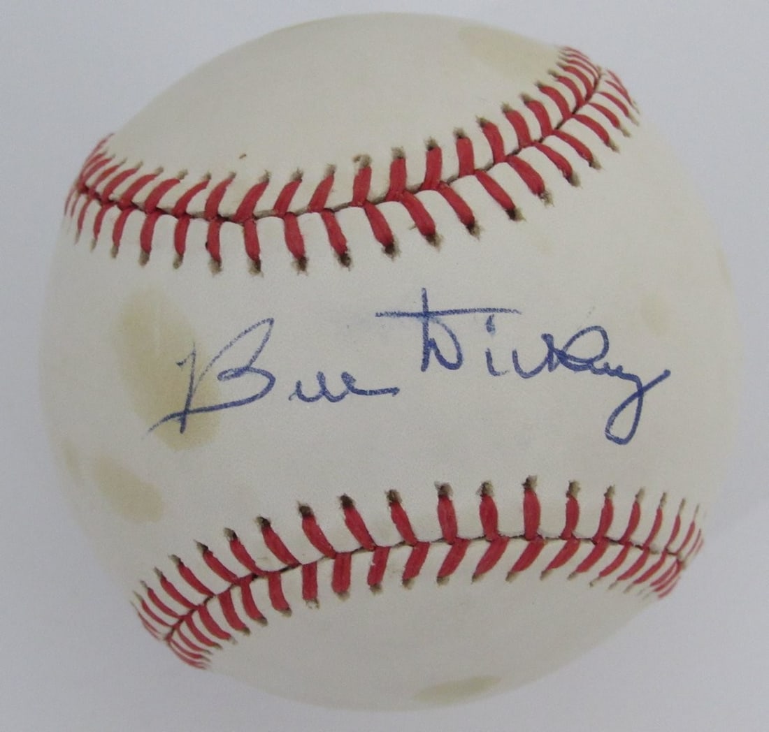 PSA DNA authenticated OAL baseball autographed by Bill Dickey HOF Yankee (1 of 2)