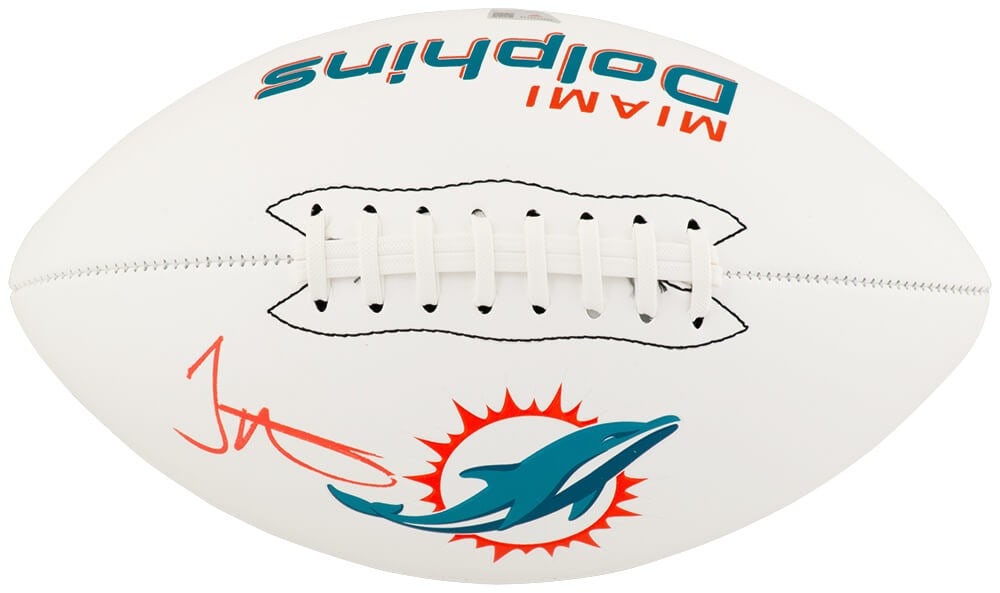 Miami Dolphins Franklin White Logo Football Signed by Tyreek Hill Fanatics COA (1 of 1)