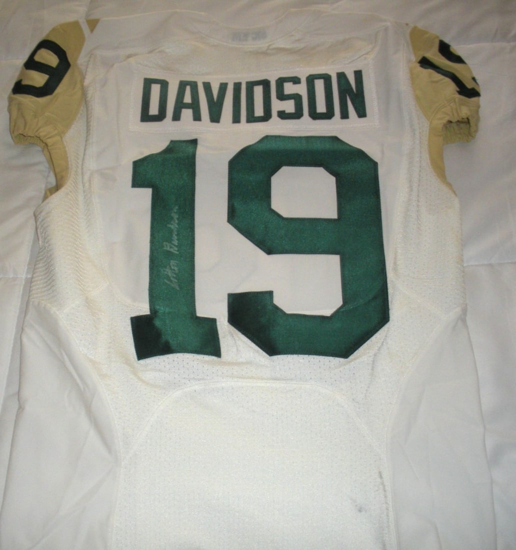 Signed Nike Baylor Bears Cotton Davidson football jersey COA (1 of 4)
