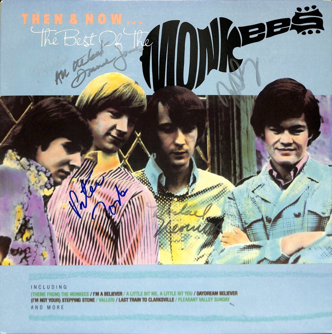 Beckett LOA signed Then and Now Best of The Monkees album (1 of 1)
