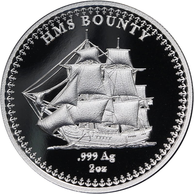 Pitcairn Islands HMS Bounty $5 2 Oz Silver Proof Coin OGP COA 2026 (1 of 3)