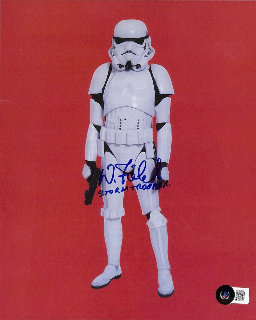 Beckett authenticated 8x10 Stormtrooper photo signed by David Field (1 of 1)