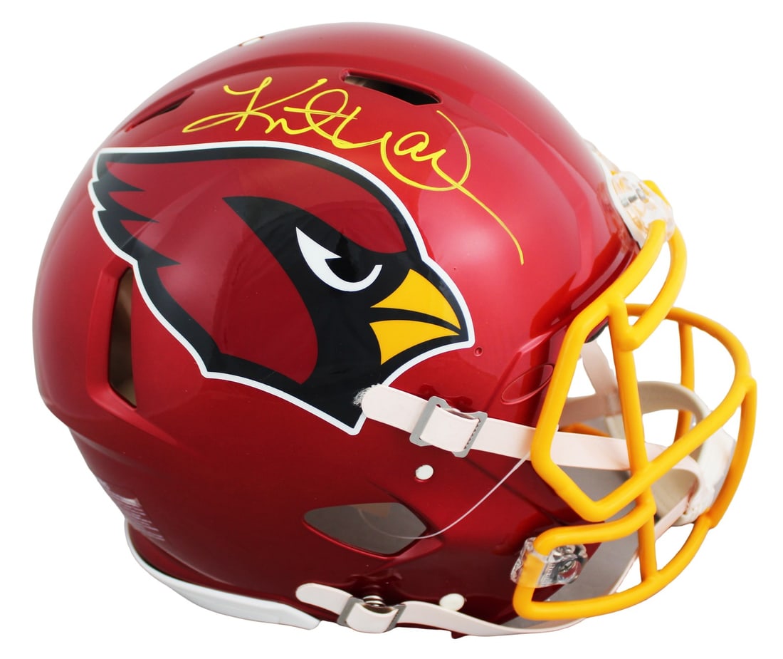 Kurt Warner autographed Arizona Cardinals Speed Proline helmet Beckett witnessed (1 of 3)