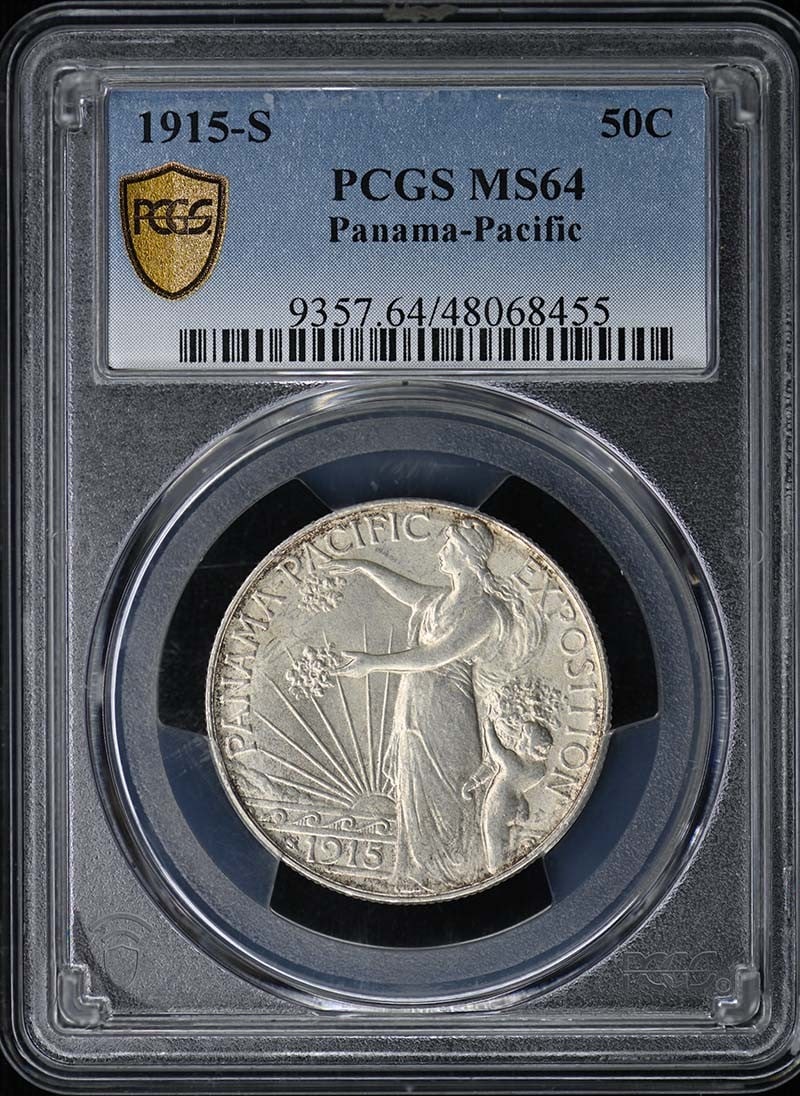 PCGS MS64 1915-S Panama-Pacific Half Dollar Silver Commemorative (1 of 4)