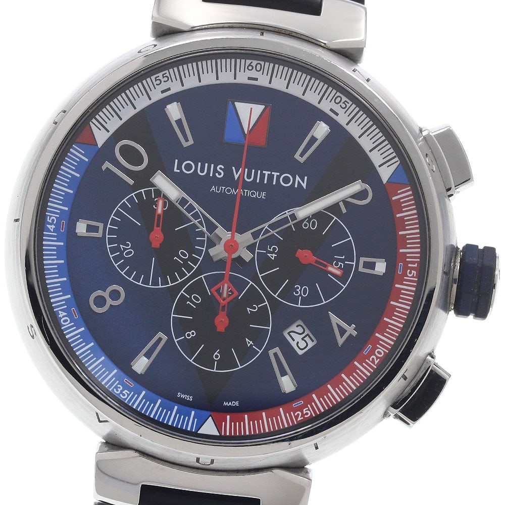 Louis Vuitton Tambour Regatta Automatic Q1A61 Mens Chronograph Watch (1 of 6)