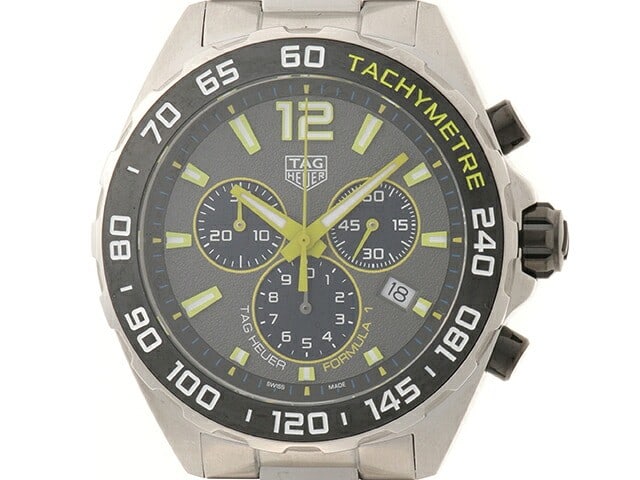 TAG Heuer CAZ101AG.BA0842 Formula 1 Chronograph Mens Wristwatch: TAG Heuer CAZ101AG.BA0842 Formula 1 Chronograph Mens Wristwatch TAG Heuer Formula 1 Chronograph men's wristwatch in gray stainless steel. This watch comes with its storage box and shows only minor scr