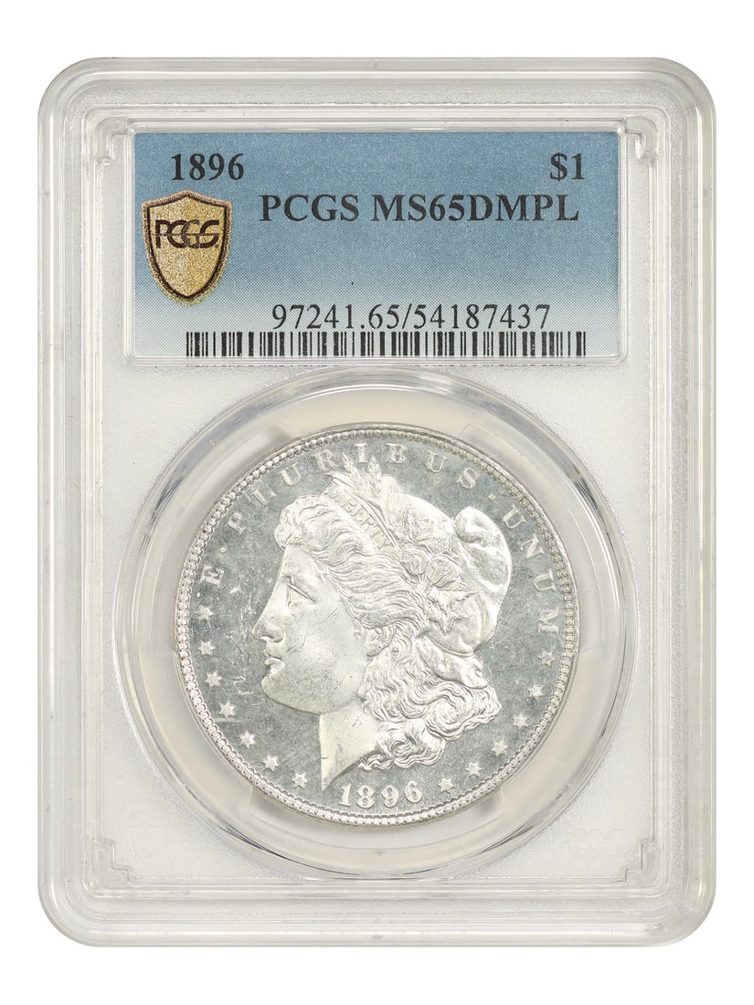1896 Morgan Silver Dollar PCGS MS65DMPL Philadelphia $1 (1 of 5)