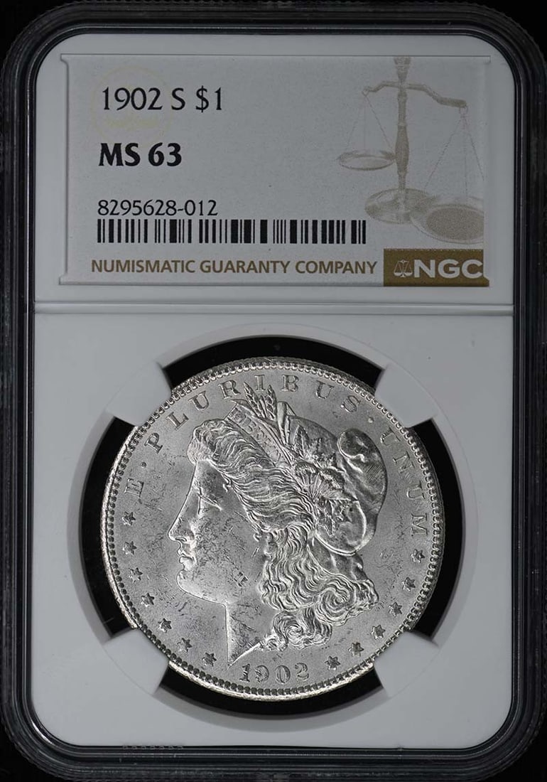 NGC MS63 1902-S United States Morgan Silver Dollar (1 of 4)