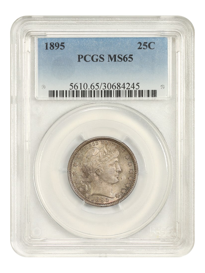 PCGS MS65 1895 Barber Quarter 25C Philadelphia (1 of 4)