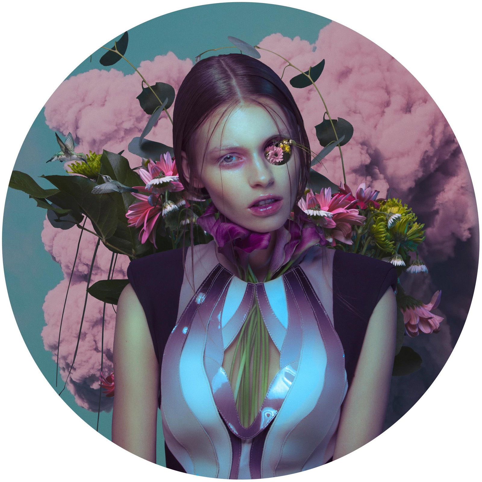 Brian Ziff Innerbloom 24" x 24" signed giclee print edition of 24: Brian Ziff Innerbloom 24" x 24" signed giclee print edition of 24 "Innerbloom" is a 2015 surrealist photograph by Brian Ziff from the "Rite of Spring" series. This editioned giclee print is produced w