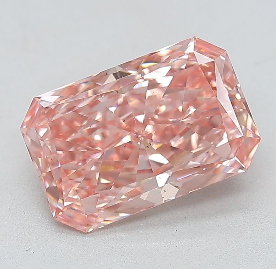 Loose Diamond - RADIANT 2.2ct Fancy Vivid Pink VS2: Loose Diamond - RADIANT 2.2ct Fancy Vivid Pink VS2 Source: This is a real non-mined Diamond that has been grown in a lab Shape: RADIANT Carats: 2.2 Color: Fancy Vivid Pink Certification: IGI Video: