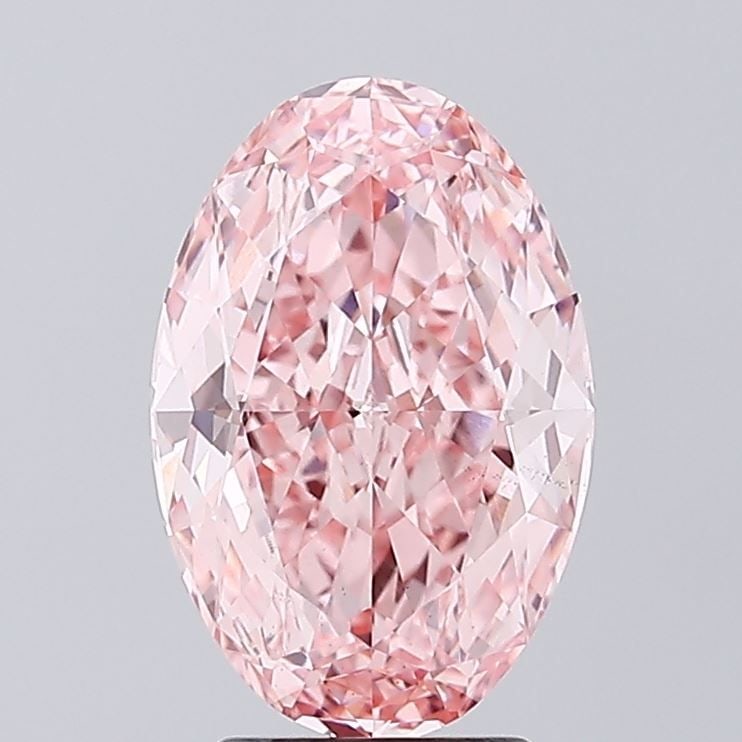 Loose Diamond - OVAL 3.08ct Fancy Vivid Pink VS2: Loose Diamond - OVAL 3.08ct Fancy Vivid Pink VS2 Source: This is a real non-mined Diamond that has been grown in a lab Shape: OVAL Carats: 3.08 Color: Fancy Vivid Pink Certification: IGI Video: Video