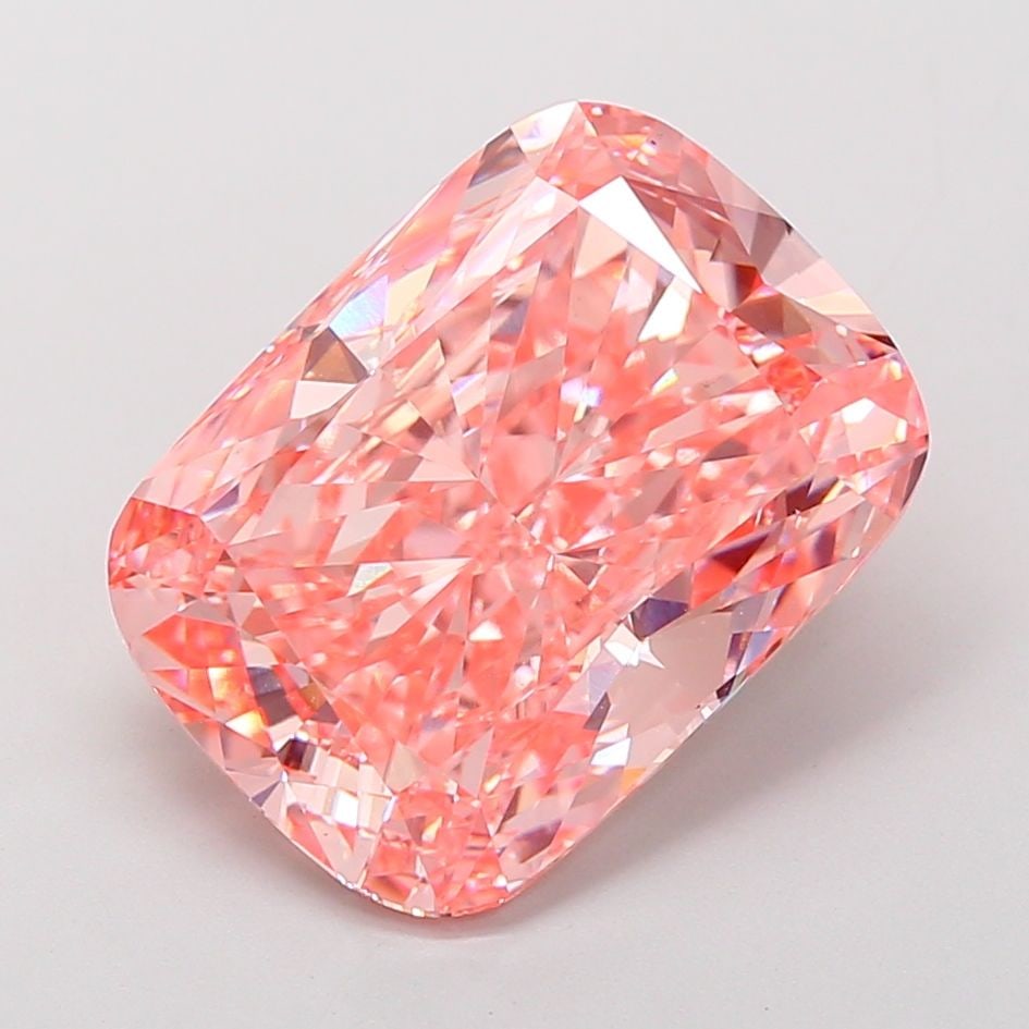 Loose Diamond - CUSHION MODIFIED 10.01ct Fancy Vivid Pink VS1: Loose Diamond - CUSHION MODIFIED 10.01ct Fancy Vivid Pink VS1 Source: This is a real non-mined Diamond that has been grown in a lab Shape: CUSHION MODIFIED Carats: 10.01 Color: Fancy Vivid Pink Certif