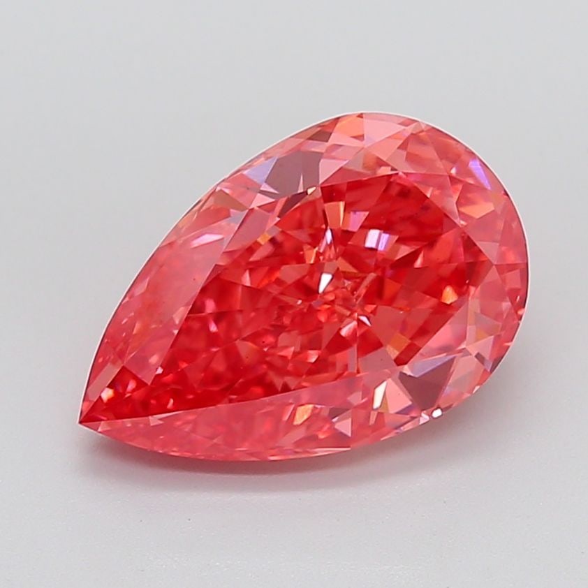 Loose Diamond - PEAR 6.07ct Fancy Vivid Pink VS1: Loose Diamond - PEAR 6.07ct Fancy Vivid Pink VS1 Source: This is a real non-mined Diamond that has been grown in a lab Shape: PEAR Carats: 6.07 Color: Fancy Vivid Pink Certification: IGI Video: