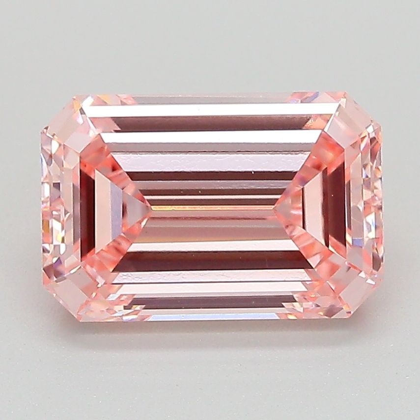 Loose Diamond - EMERALD 2.5ct Fancy Intense Pink VS1: Loose Diamond - EMERALD 2.5ct Fancy Intense Pink VS1 Source: This is a real non-mined Diamond that has been grown in a lab Shape: EMERALD Carats: 2.5 Color: Fancy Intense Pink Certification: IGI